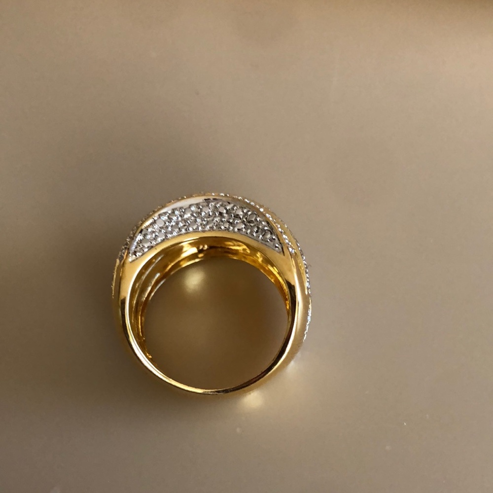 Gold Plated Statement Ring - image 2